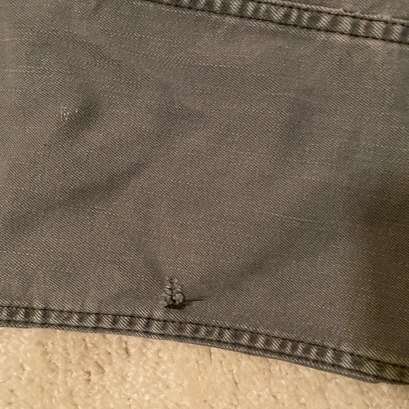 Men’s Levi jeans, gray, 511, 32x 30, small hole on right front leg. - Picture 3 of 3